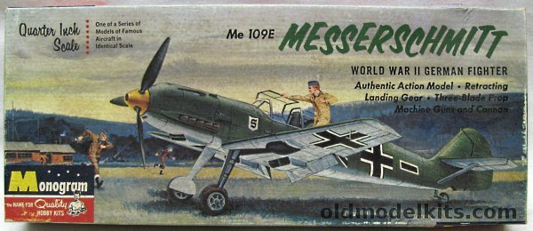 Monogram 1/48 Messerschmitt Me-109 E (Bf-109E), PA74-98 plastic model kit